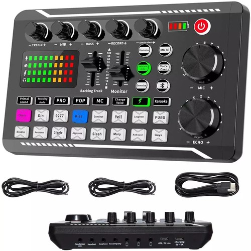 Live sound card and audio - live,