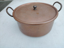 Antique Copper Casserole Dish