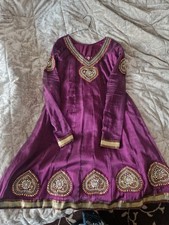 Plum Anarkali Dress