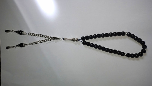 Islamic black prayer beads - black,