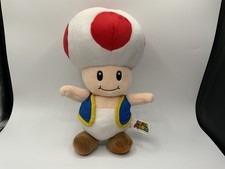 Nintendo SUPER MARIO Large 12" Toad Soft Plush Toy.