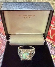 Estate Vtg 1960s Pinfire Opal