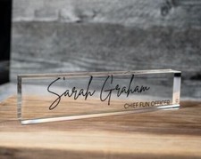 Personalised Acrylic Desk Name
