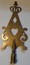 ANTIQUE BRASS POLE HEAD