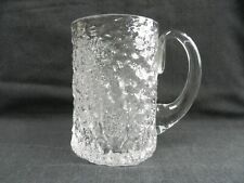 Vintage Whitefriars glass Glacier range large tankard