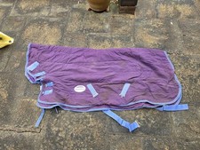 stable horse rug 5'0, purple, used - few stains, but no damage