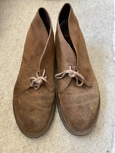 Clarks mens suede desert - suede, boots