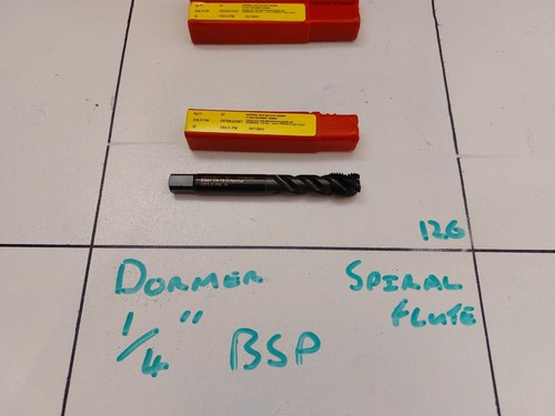 Dormer bsp spiral flute - 1/4",