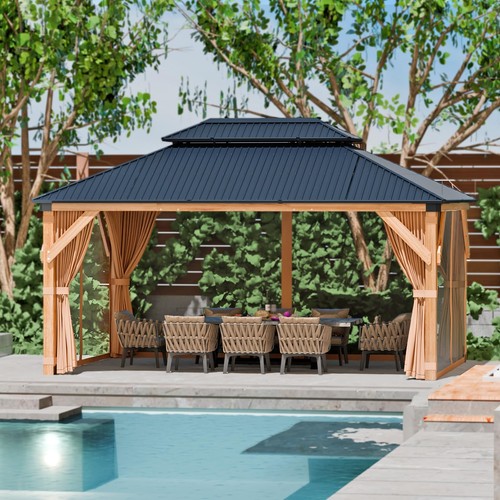 Hardtop wood gazebo 10x12 - ✨hardtop,