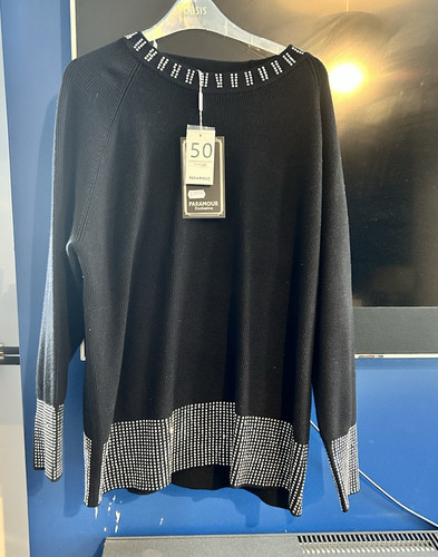 Paramour black knit studded - paramour,