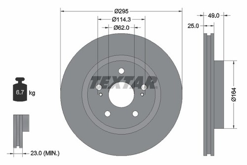 New brake disc for - 2x,