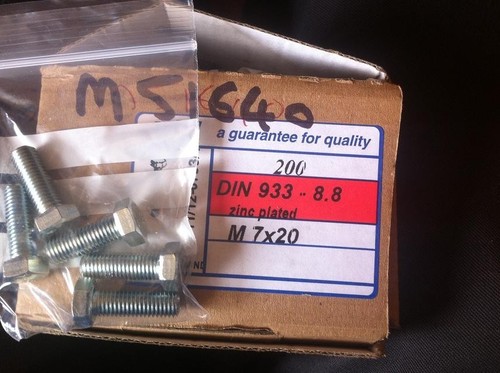 M7x20 bolts 7mm metric - bolts,,