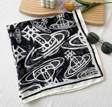 scarf with hand-drawn planet