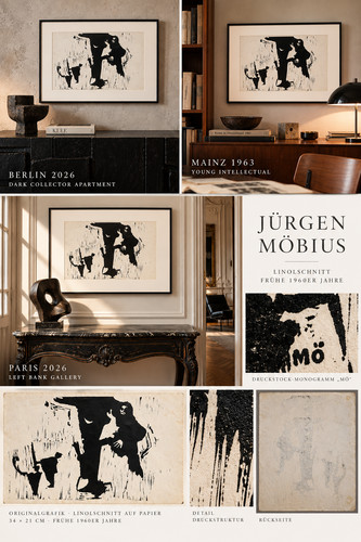 Jürgen möbius linocut - jürgen,