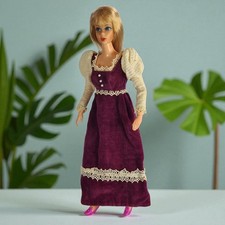 Vintage Barbie Dramatic Living Doll 1970s In Victorian Velvet # 3431 VGC