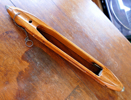Vintage wooden weavers boat