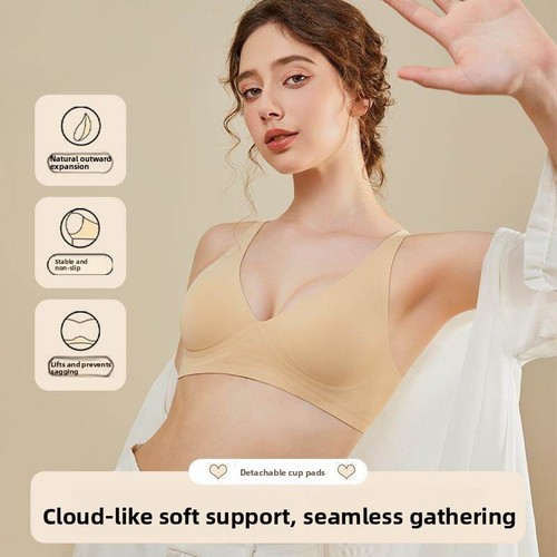 Women jelly bras wireless deep - jelly,