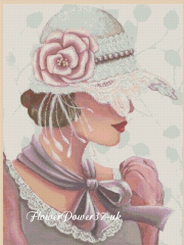 Cross stitch chart elegant - cross,