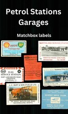 Matchbox label Petrol Garage Transport Service Station - Select from list MF