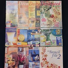 11 X The Decorated Home Stencil decor Craft magazines