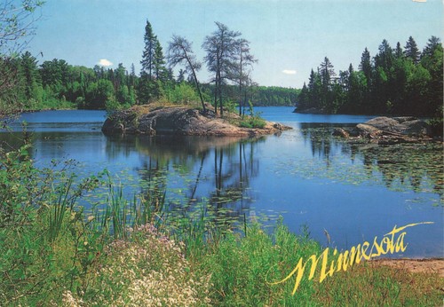 Postcard 000 lakes - mn,