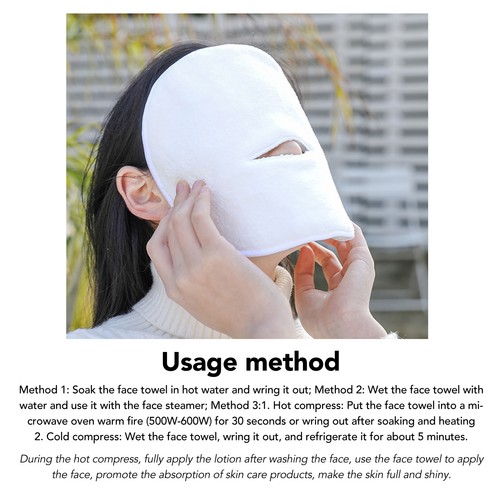 Hot compress face towel - hot,
