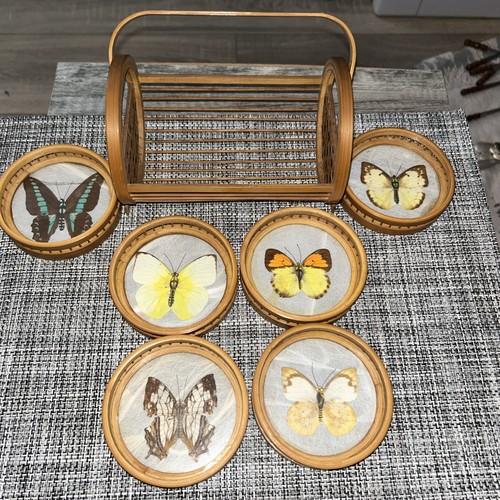 Vintage butterfly bamboo - vintage,