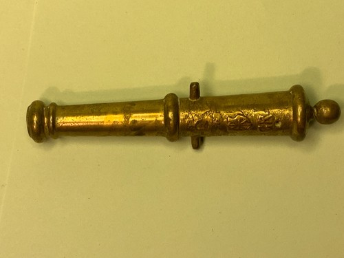 Ornament brass cannon barrel - brass,