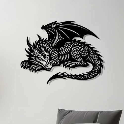 Iron dragon metal - metal, wall