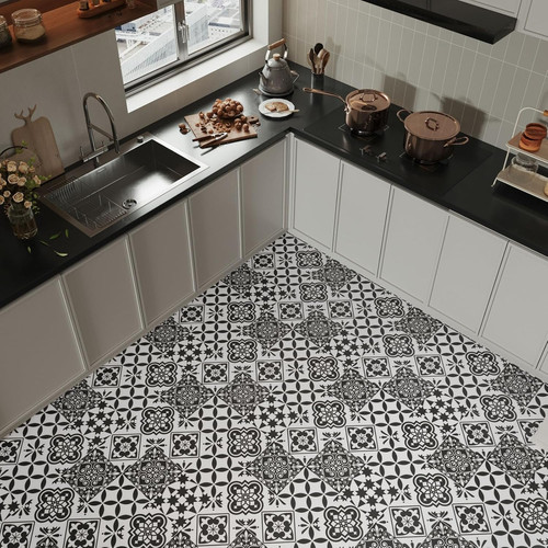 Adhesive floor tiles - adhesive, peel