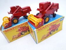 VINTAGE MATCHBOX LESNEY No.65c CLAAS COMBINE HARVESTER x2 IN ORIGINAL BOXES 1965
