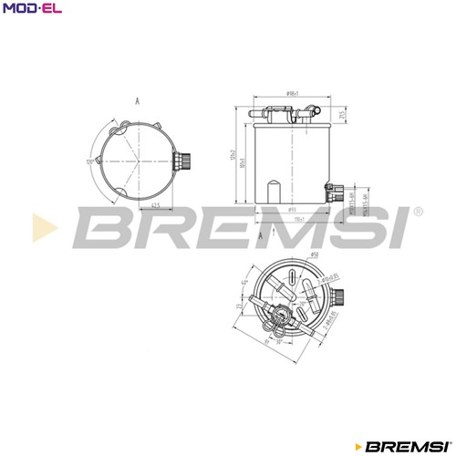 Fuel filter fe0783 for renault - fuel,