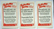 3 x 1980 Isle Of Man Ferries