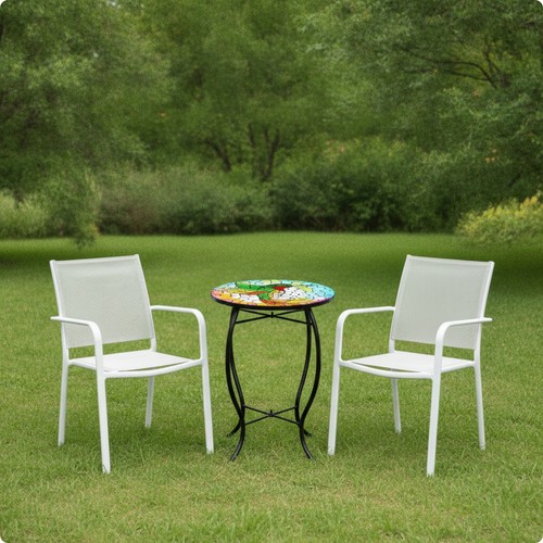 Round side table compact - table, glass