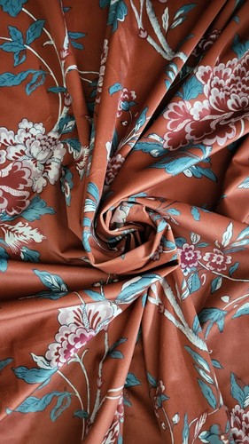 Floral print red orange - print, short