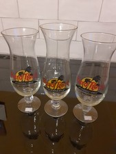 Hard Rock Cafe "Hurricane" X3 Glasses. Pre-owned.