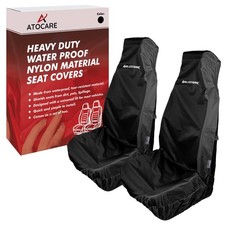 FITS FORD RANGER WILDTRAK PREMIUM 2 FRONT SEAT COVER HEAVY DUTY WATERPROOF BLACK