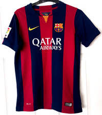 BARCELONA Red Blue Home Football Shirt Top Jersey 2014/2015 Age 12/13 Yrs LB
