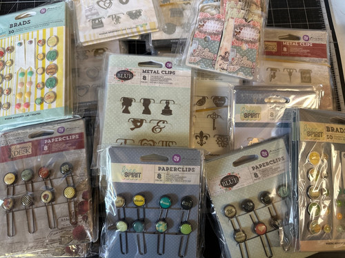 Prima brads metal clips - brads,,