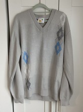 Vintage Argyle V-Neck Jumper