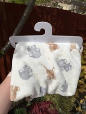 primark soft baby throw cream/