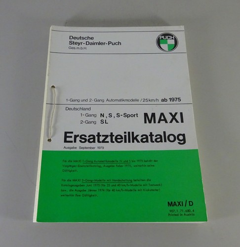 Parts catalog puch mofa - parts,