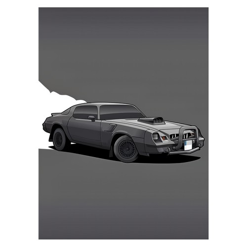 Classic car retro poster - car, |