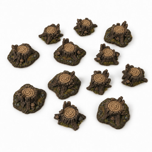 12x tree stumps - tree,