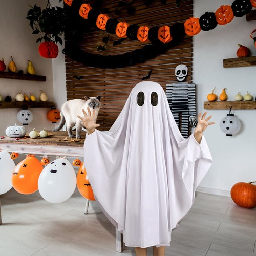 Kids ghost cape costume - ghost,