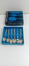 Boxed Set of 6 Viners Sheffield Chelsea Steel Stainless Steel Coffee Spoons