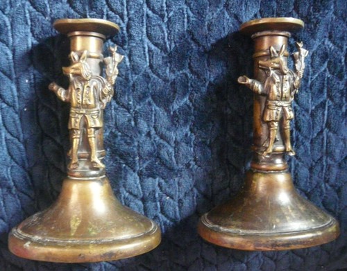 Antique brass hircocervus - brass,