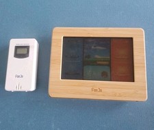 Weather Station Wireless Indoor/Outdoor FanJu FJ3365 Light Wood