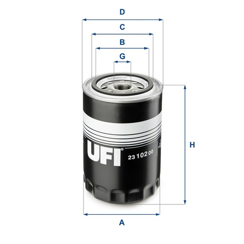 Oil filter 102 ufi - oil,