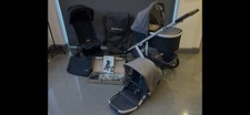 Uppababy Vista Pram Jordan Grey 2018/19 Model Bundle + Mountain Buggy Pushchair